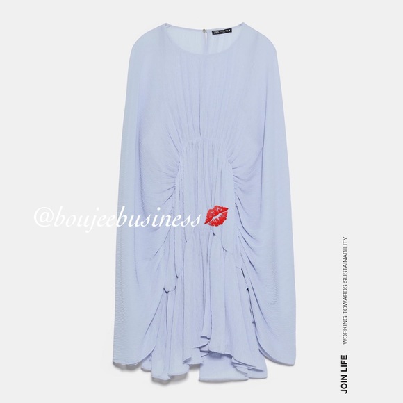 ZARA BNWT Draped Pleated Dress - Picture 10 of 10